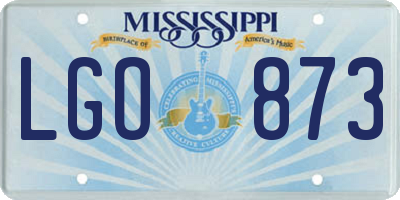 MS license plate LGO873