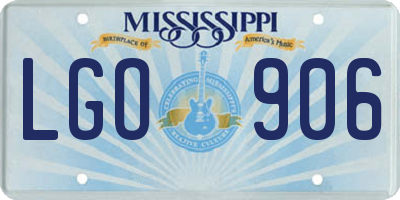 MS license plate LGO906