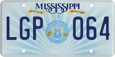 MS license plate LGP064