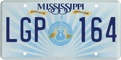 MS license plate LGP164