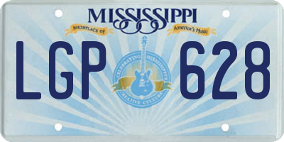 MS license plate LGP628