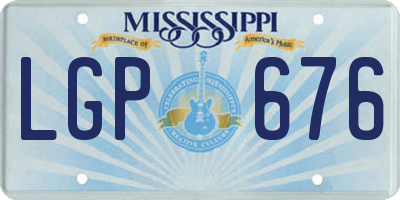 MS license plate LGP676