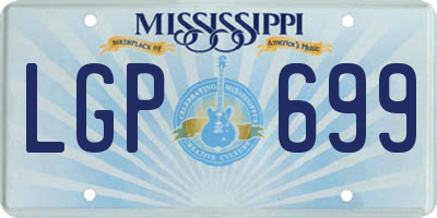 MS license plate LGP699