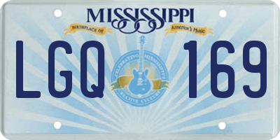 MS license plate LGQ169
