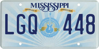 MS license plate LGQ448