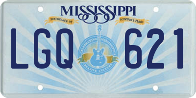 MS license plate LGQ621
