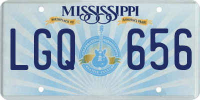 MS license plate LGQ656