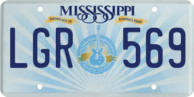 MS license plate LGR569