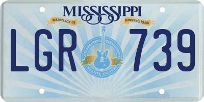 MS license plate LGR739