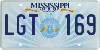 MS license plate LGT169
