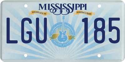 MS license plate LGU185