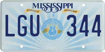MS license plate LGU344