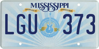 MS license plate LGU373