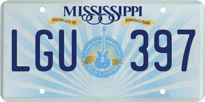 MS license plate LGU397