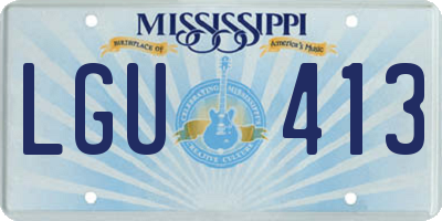MS license plate LGU413