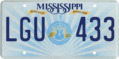 MS license plate LGU433