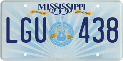 MS license plate LGU438