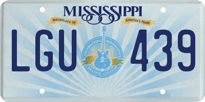 MS license plate LGU439