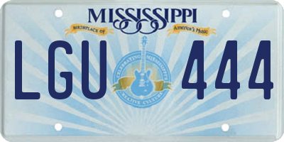 MS license plate LGU444