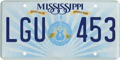 MS license plate LGU453