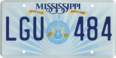 MS license plate LGU484