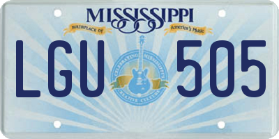 MS license plate LGU505