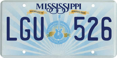 MS license plate LGU526