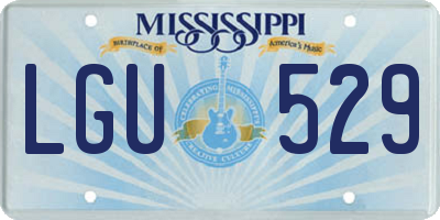 MS license plate LGU529