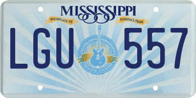 MS license plate LGU557