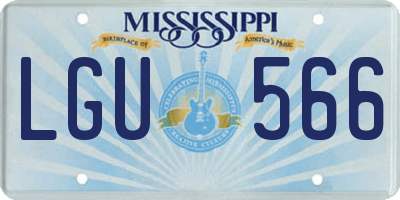 MS license plate LGU566