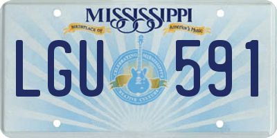 MS license plate LGU591
