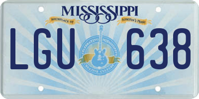 MS license plate LGU638