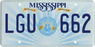 MS license plate LGU662