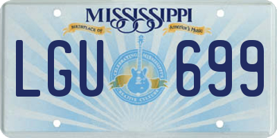 MS license plate LGU699