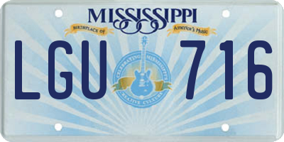 MS license plate LGU716