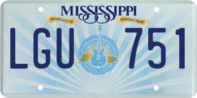 MS license plate LGU751