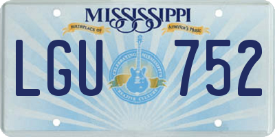 MS license plate LGU752