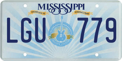 MS license plate LGU779