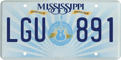 MS license plate LGU891