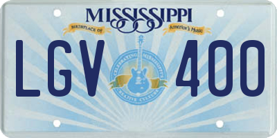 MS license plate LGV400