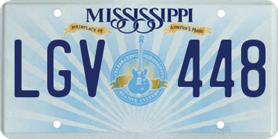 MS license plate LGV448