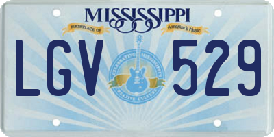 MS license plate LGV529