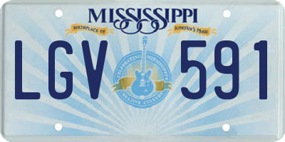 MS license plate LGV591