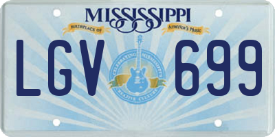 MS license plate LGV699