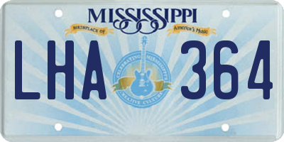 MS license plate LHA364