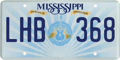 MS license plate LHB368