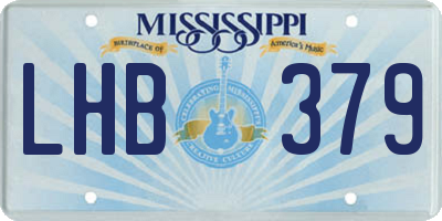 MS license plate LHB379
