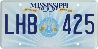 MS license plate LHB425