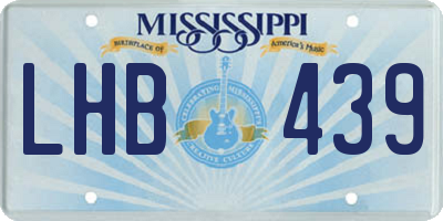 MS license plate LHB439