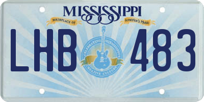 MS license plate LHB483